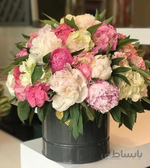 باکس گل پیونی شماره ۴۴۱۱