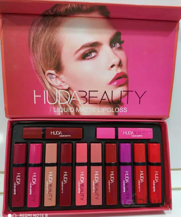 پک رژلب مایع مات بدون سرب48ساعته hudabeauty