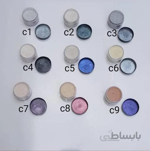 پک 9 عددی رنگ پودری کروم