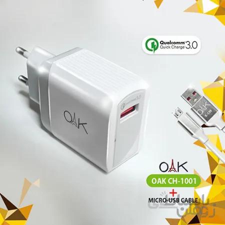 شارژر دیواری تک پورت OAk مدل CH-1001