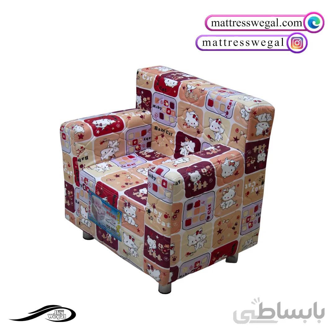 مبل اتاق کودک کارتونی کرم رنگ
