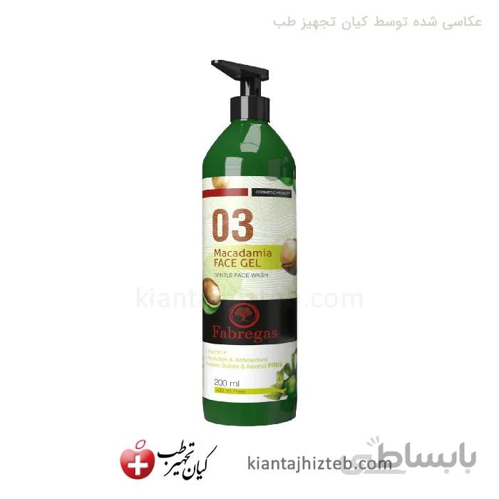 ژل شستشوی صورت فابریگاس عصاره ماکادمیا حجم 200 میل