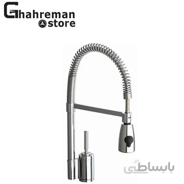 شیر ظرفشویی شلنگدار زمرد قهرمان