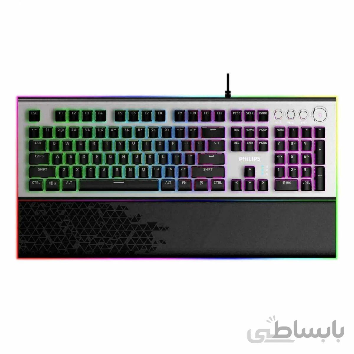 کیبورد مخصوص بازی فیلیپس Gaming Keyboard Philips SPK8614