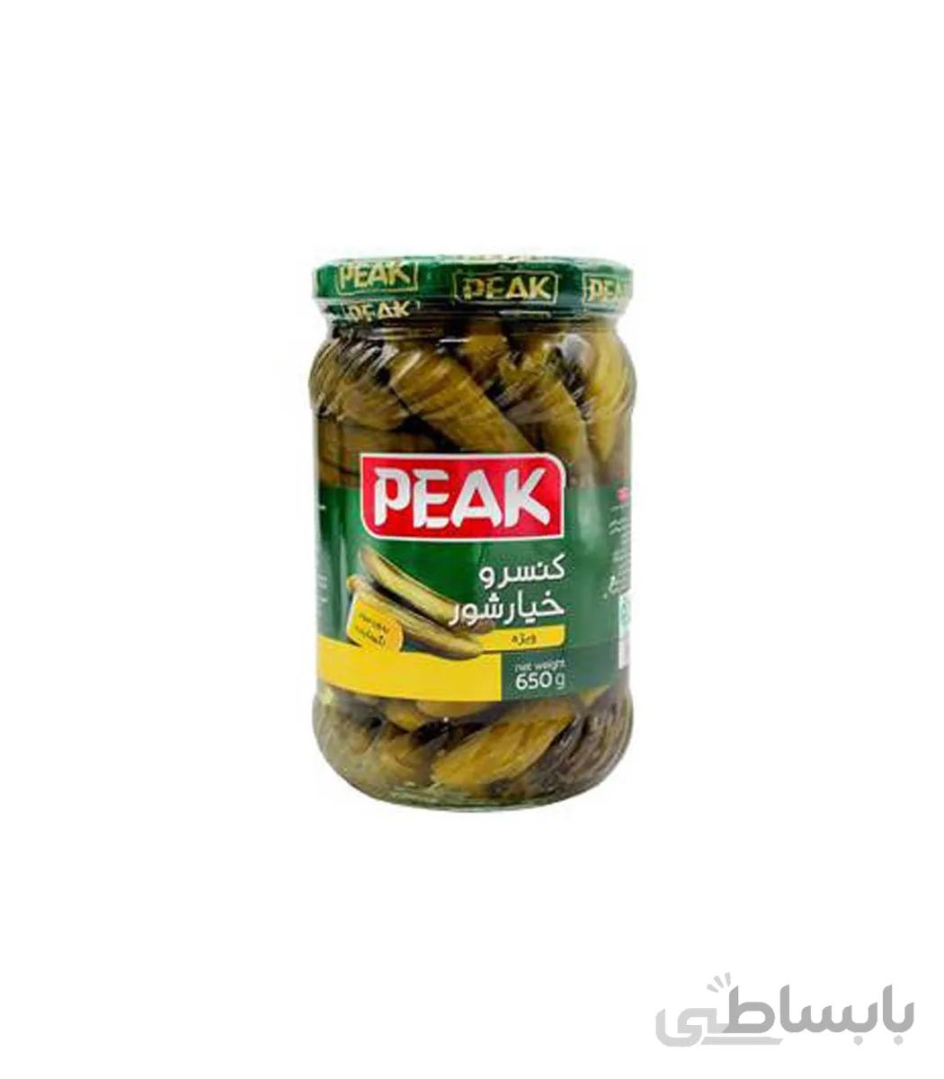 خیارشور ویژه 650 گرمی - پیک peak