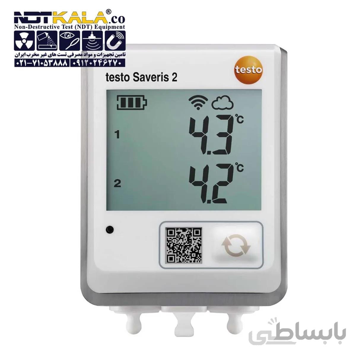 دیتالاگر با سیستم وای فای تستو TESTO ا testo Saveris WiFi data logger with display and integrated temperature and humidity probe