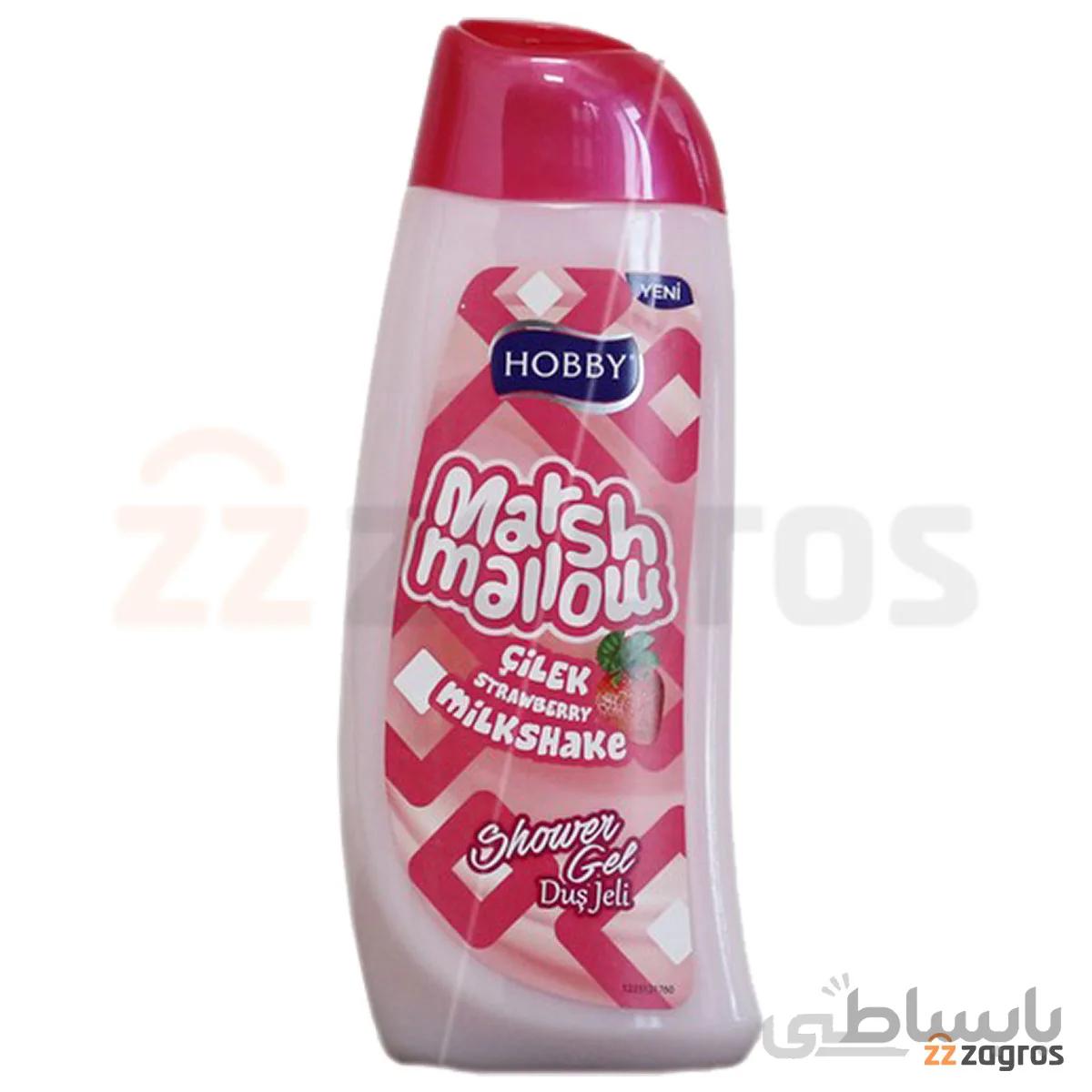 شامپو بدن هوبی مدل Marshmallow حاوی عصاره توت فرنگی 500 میل