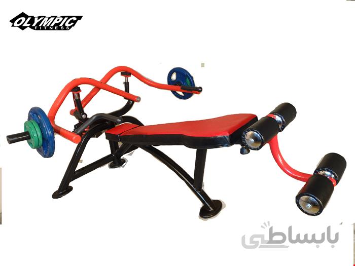 برترین دستگاه بدنسازی باشگاهی المپیک فیتنس میز پرس زیر سینه همر وزنه آزاد CHEST PRESS DECLINE BENCH 5002