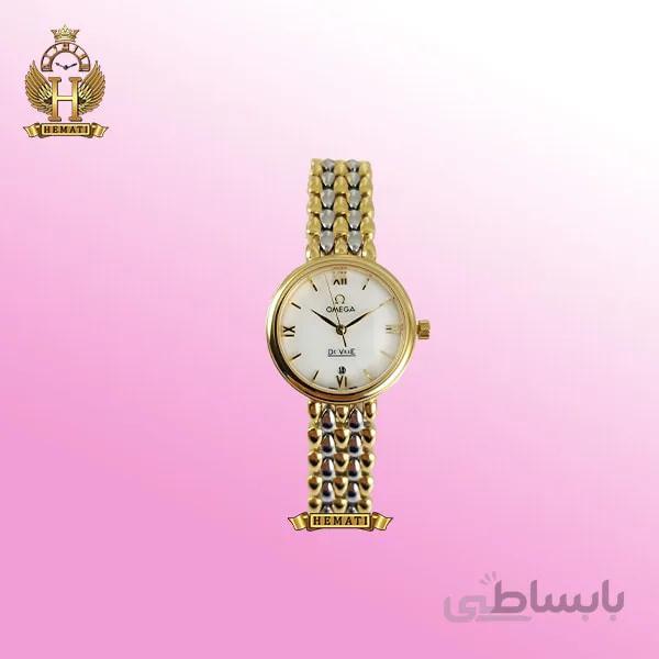 ساعت مچی زنانه امگا دویل OMEGA DE VILLE نقره ای-رزگلد