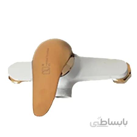 شیر توالت سفید طلایی راهدانه