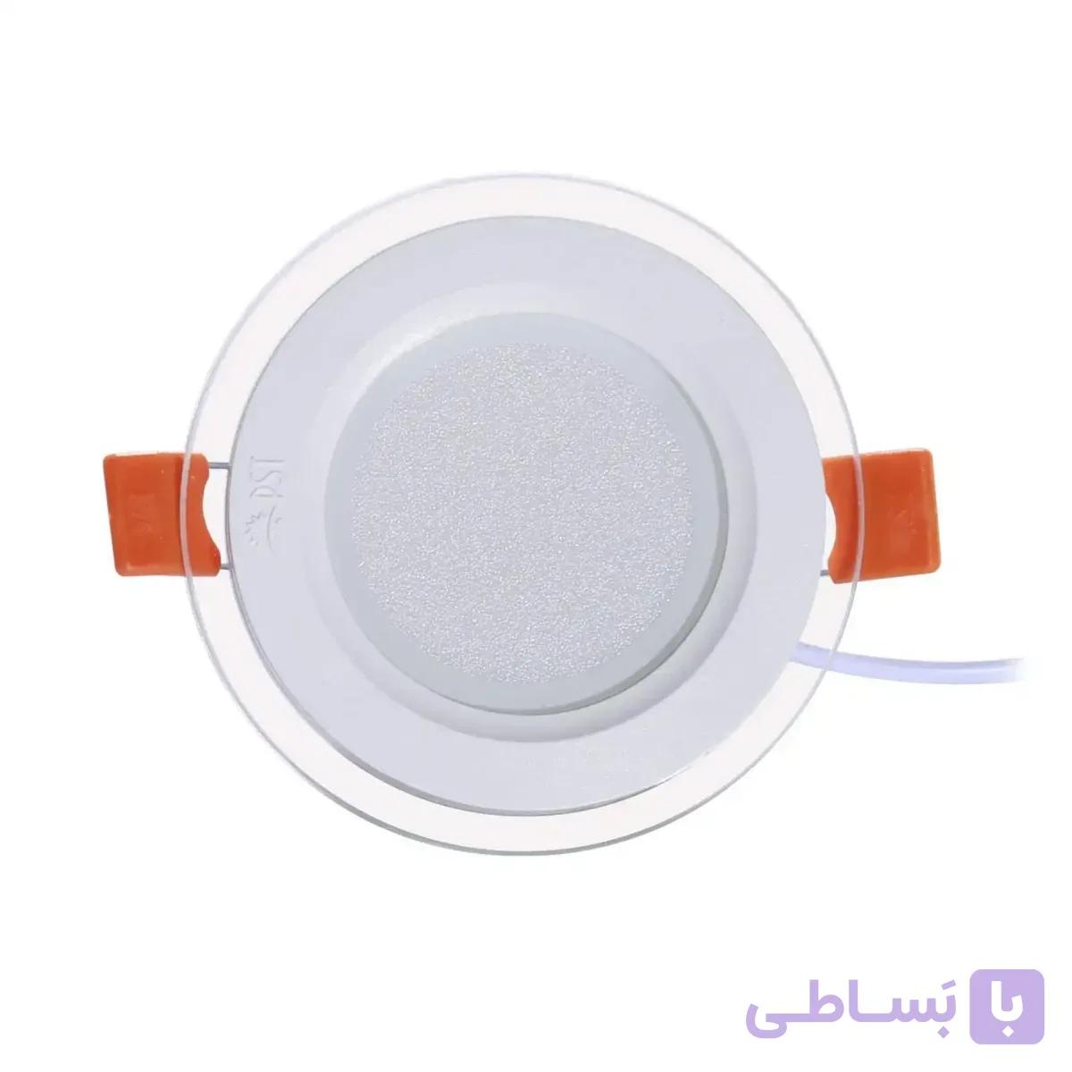 چراغ پنلی SMD توکار ۹ وات دایره ای پارس شعاع توس مدل گلاریس — تصویر 1