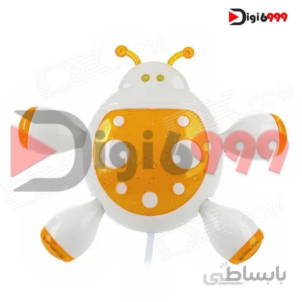 هاب چهار پورت مدل کفشدوزکی