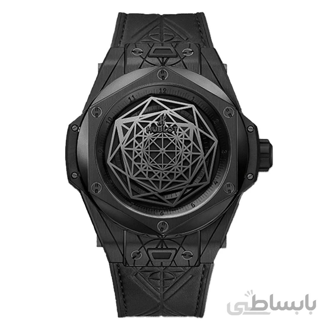 ساعت مچی مردانه هابلوت عنکبوتی Hublot Big-Bang Black 3553H