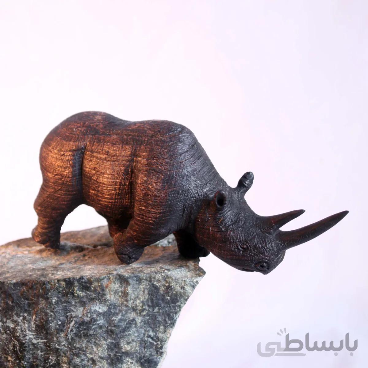 کرگدن دستساز طرح سیاه آفریقایی