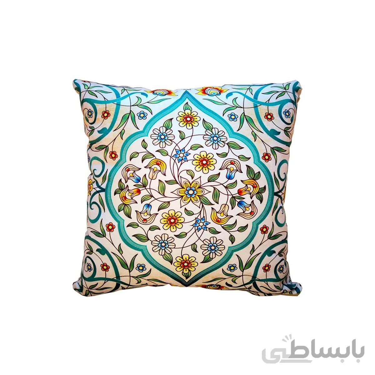 کاور کوسن طرح گل و ریسه