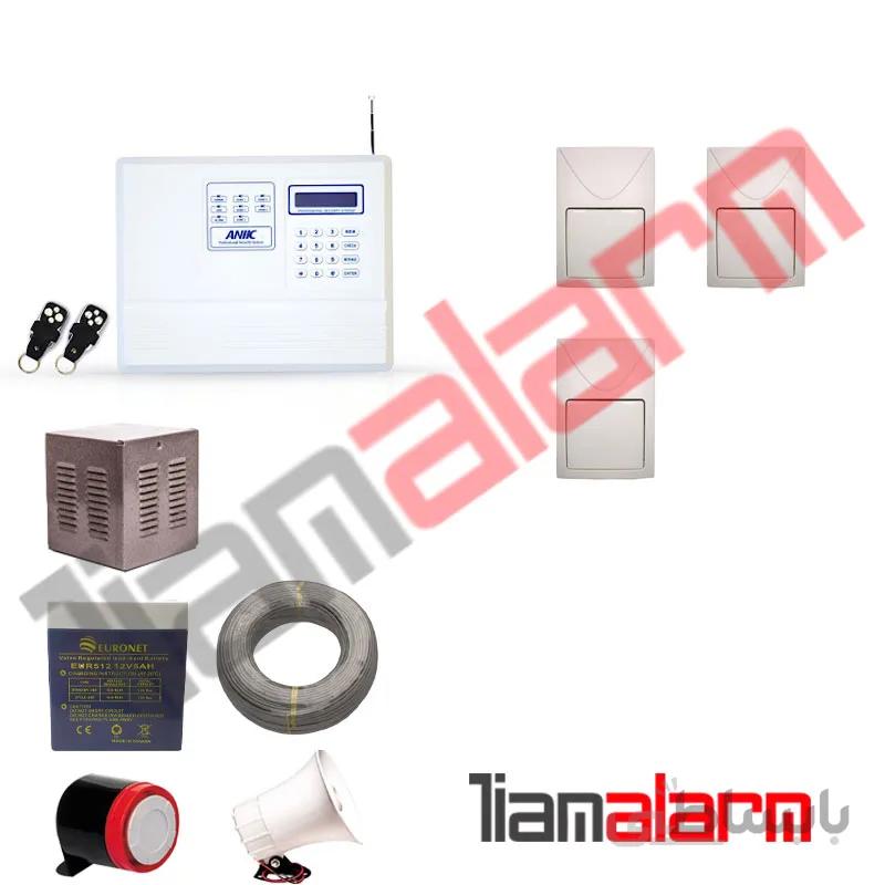 پکیج دزدگیر اماکن باسیم مدل انیک تلفنی a360f3