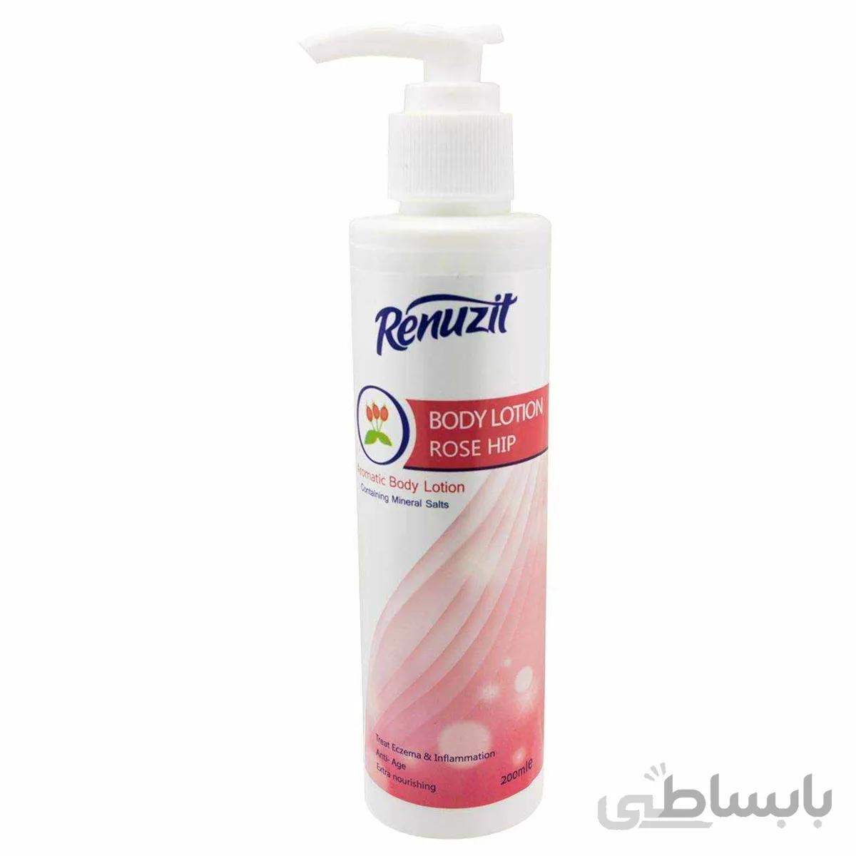 لوسیون بدن حاوی روغن رز هیپ رینوزیت ظرفیت 200 میلی لیتر ا Renuzit Rose Hip Oil Body Lotion 200 ml