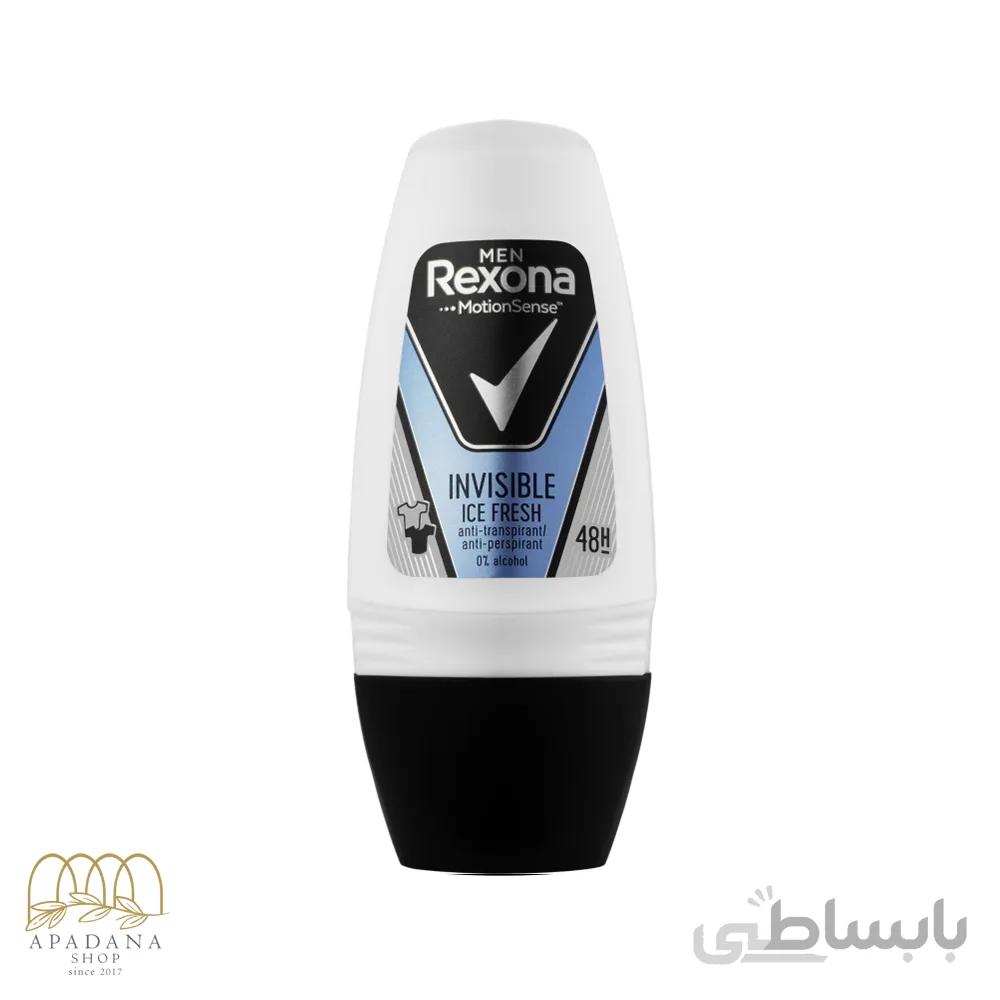 رول ضد تعریق آقایان رکسونا مدل Invisible Ice Fresh حجم 50 میل