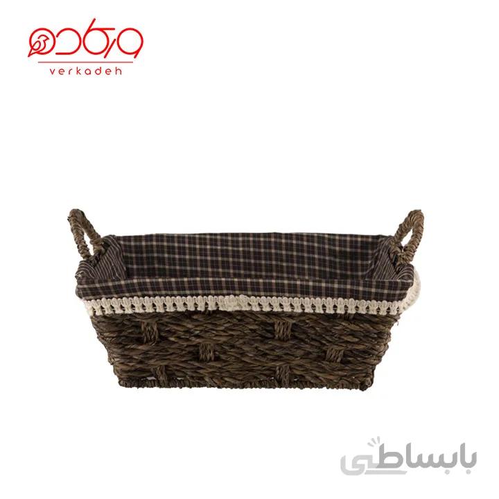 سبد حصیری نان و سبزی سایز کوچک