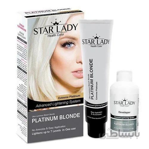 کرم بی رنگ کننده استارلیدی مدل Platinum Blonde
