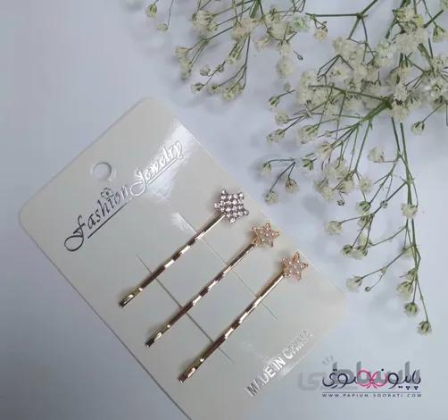 پک سه تایی سنجاق طلایی ستاره
