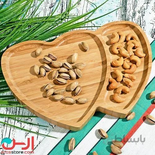 بشقاب دو قلو قلبی بامبو ا 20187