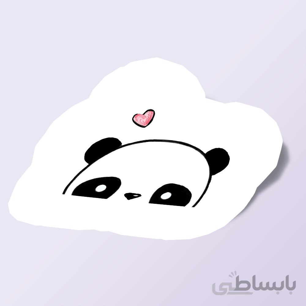 استیکر cute panda