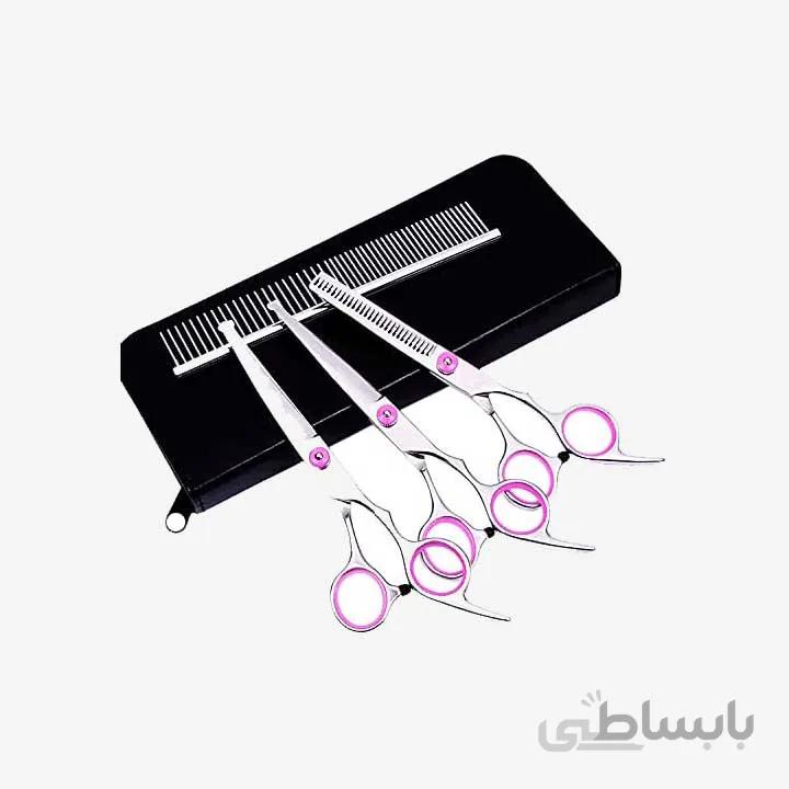 مجموعه قیچی نظافت سگ و گربه خانگی ORiTi ست 4 تایی