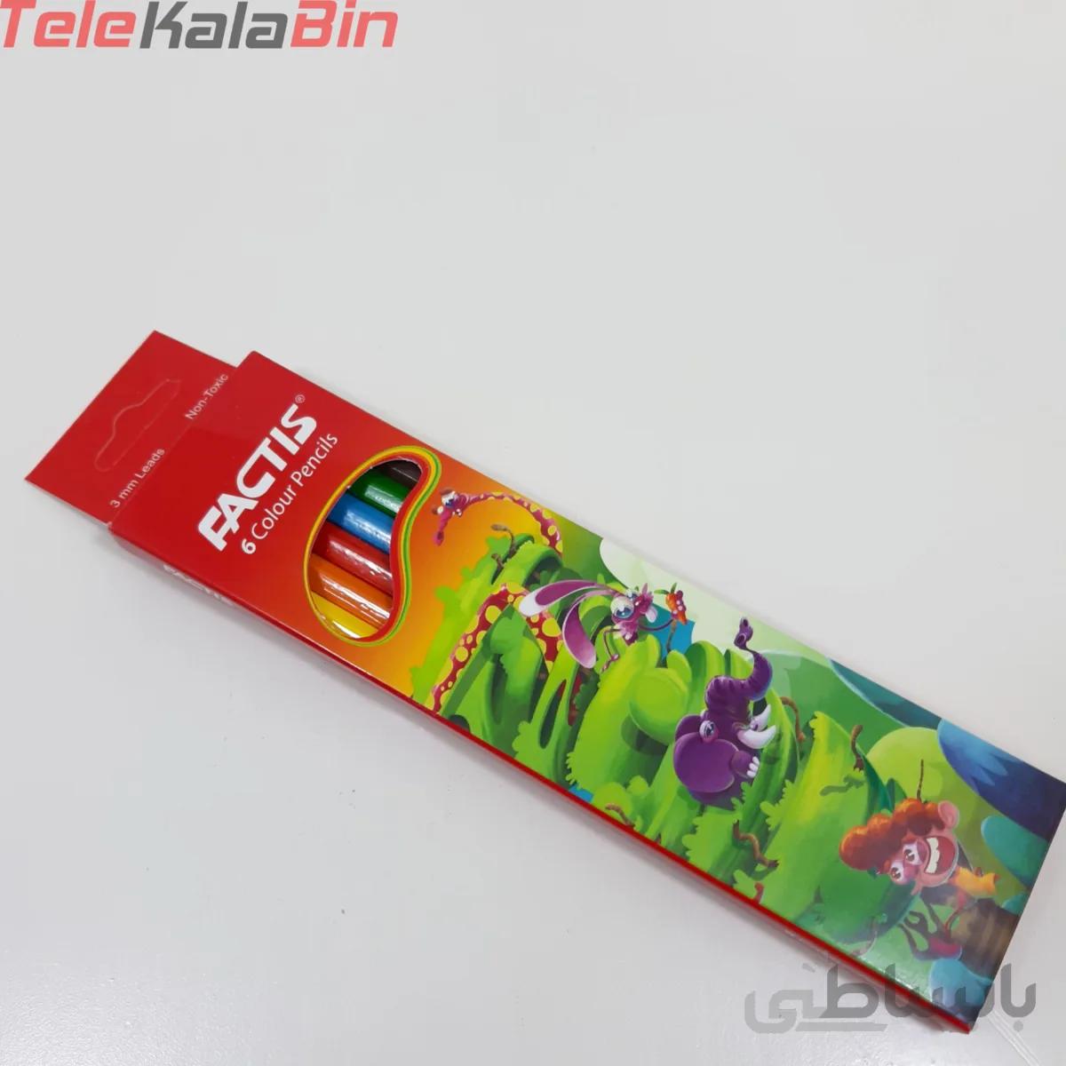 مداد رنگي 6 رنگ فکتيس