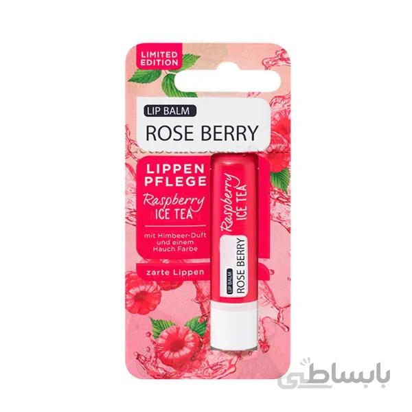 بالم لب تمشک و چای ROSE BERRY حجم 4/8گرم
