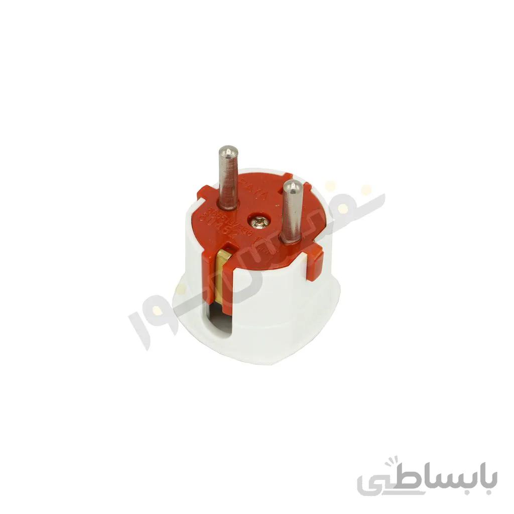 دوشاخه ارت دار پایا مدل چهارگوش
