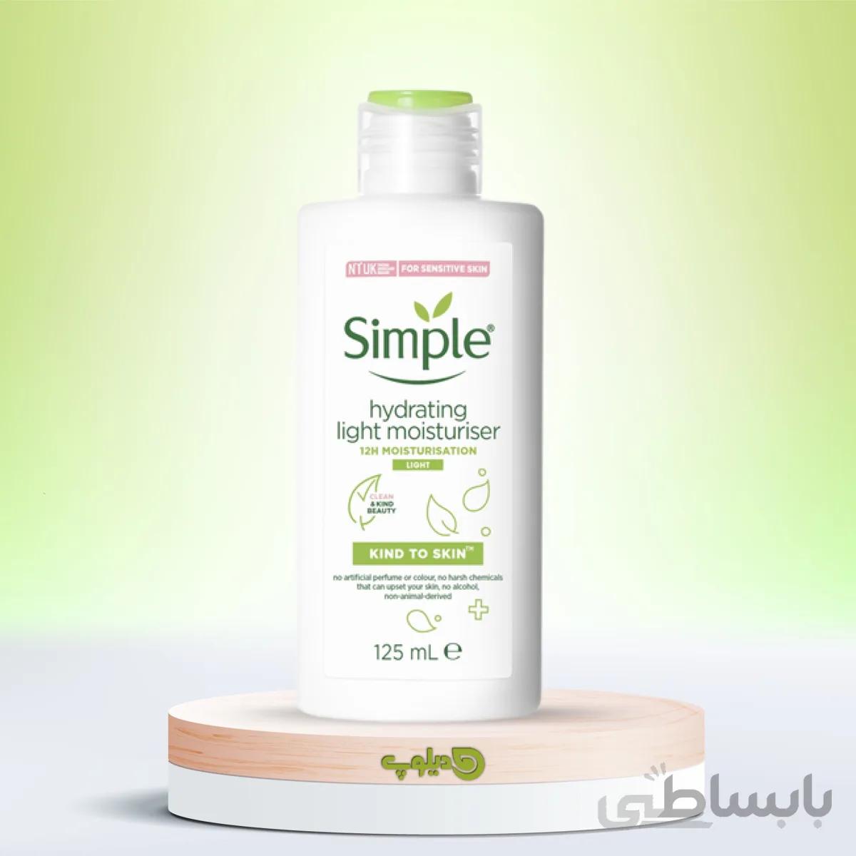 کرم آبرسان و مرطوب کننده 125میل سیمپل ا Simple Replenishing Moisturiser