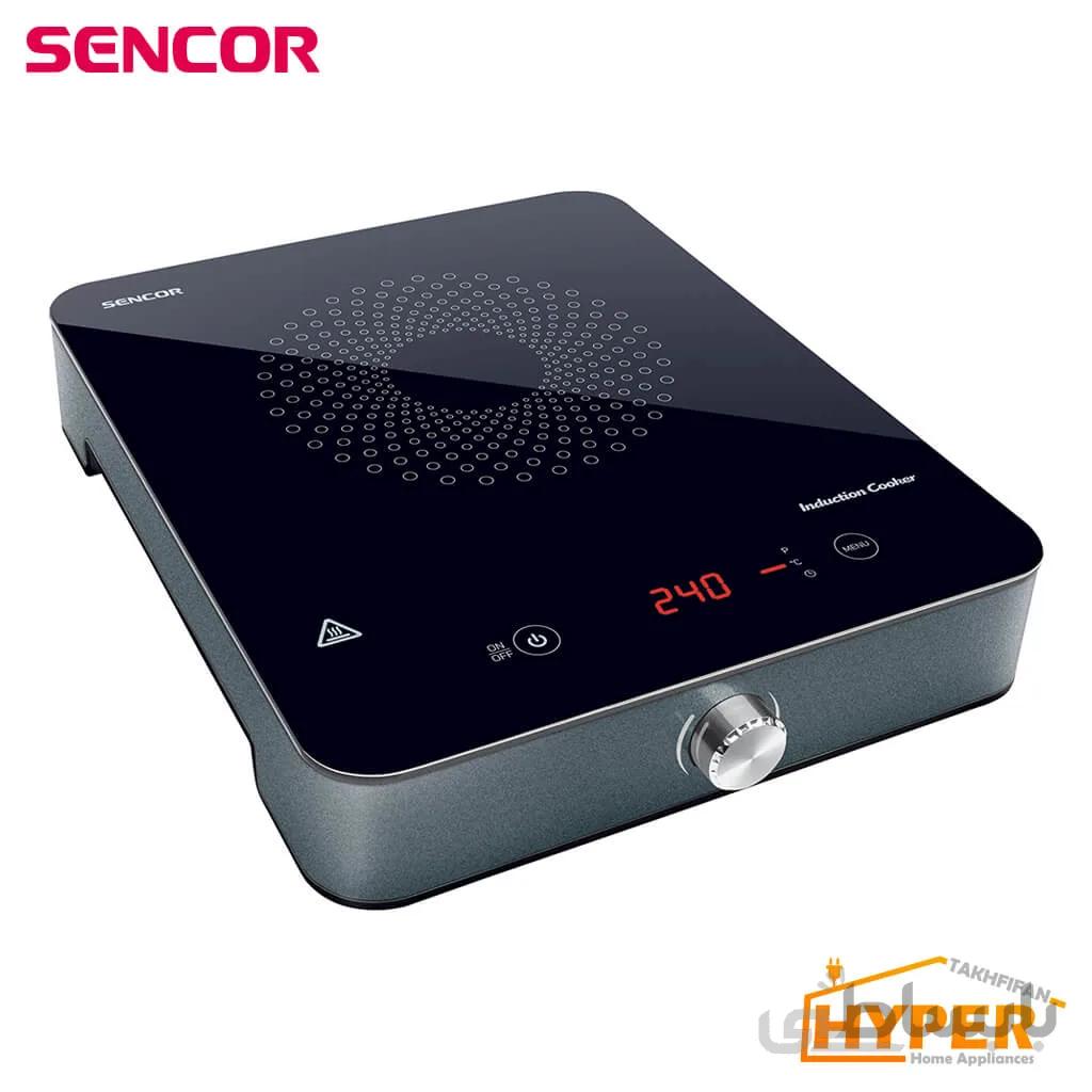 اجاق گاز القایی سنکور مدل SCP 3201GY تک شعله ا Sencor SCP3201GY IndUucTtion Cooktop