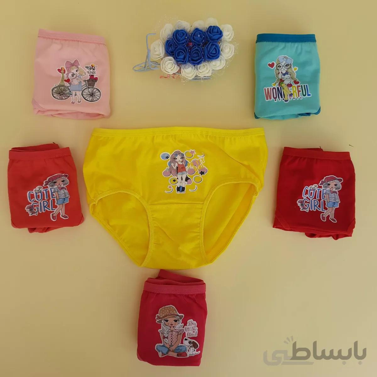 شورت اسلیپ دخترانه نخی لاکارا دار سایزS