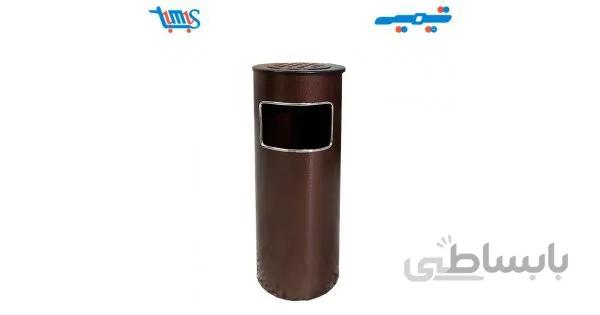 سطل زباله استیل درب رنگی پدال دار 14 لیتری شفق مدل A40
