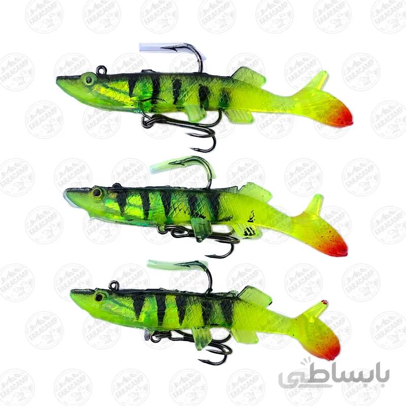 لور ماهی ژله ای ماهیگیری Luckg Bait مجموعه 3 عددی مدل 903