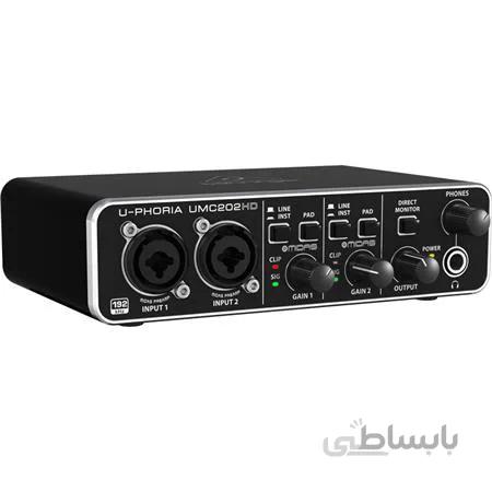 کارت صدا یو اس بی بهرینگر مدل u phoria umc202hd ا Behringer U-Phoria UMC202HD