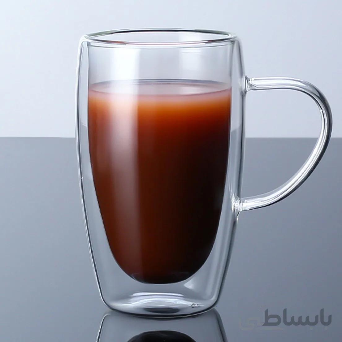 لیوان دوجداره بلند گنجایش 460 سی سی کد 5847
