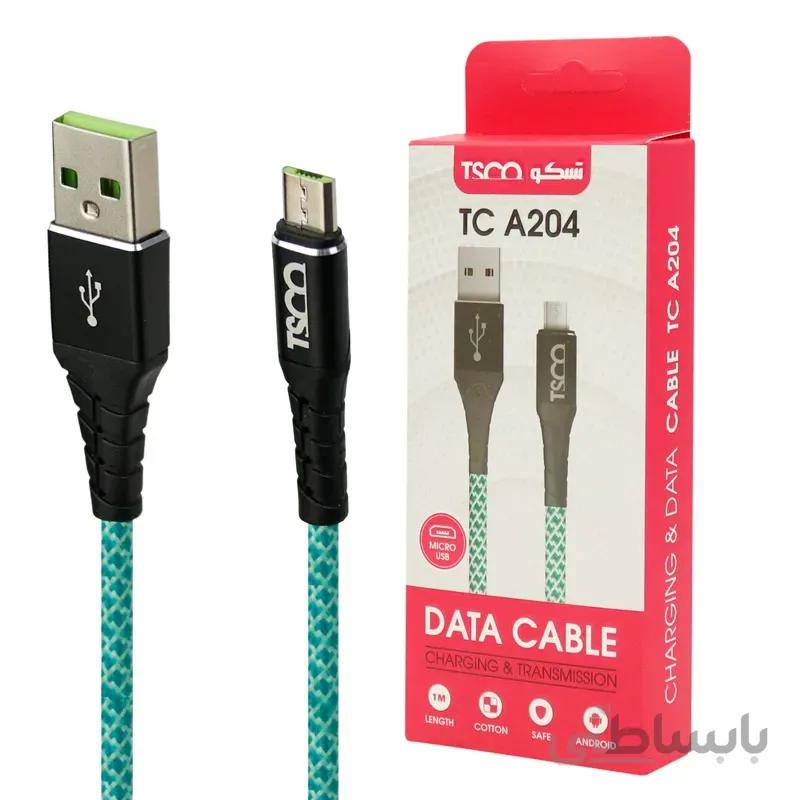 کابل میکرو یو اس بی TSCO TC A204 2A 1m