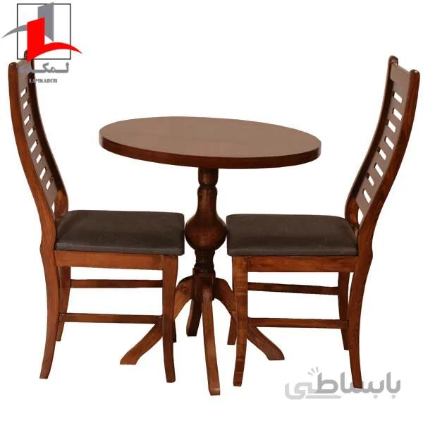 میز و صندلی ناهار خوری دونفره لمکده مدل هندسی ونگه