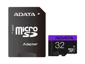 کارت حافظه ای دیتا مدل ADATA Premier microSDXC Card UHS-I Class 10 A1 V10 32GB 80MB/s با آداپتور