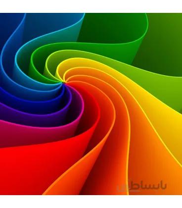 کفپوش سه بعدی آسانسور طرح رنگین کمان