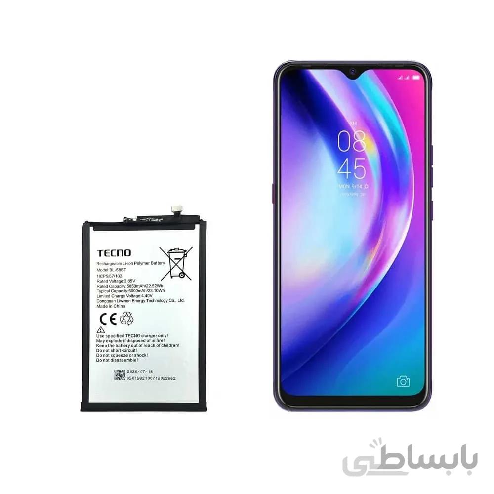باتری گوشی تکنو Tecno Pouvoir 4 Pro