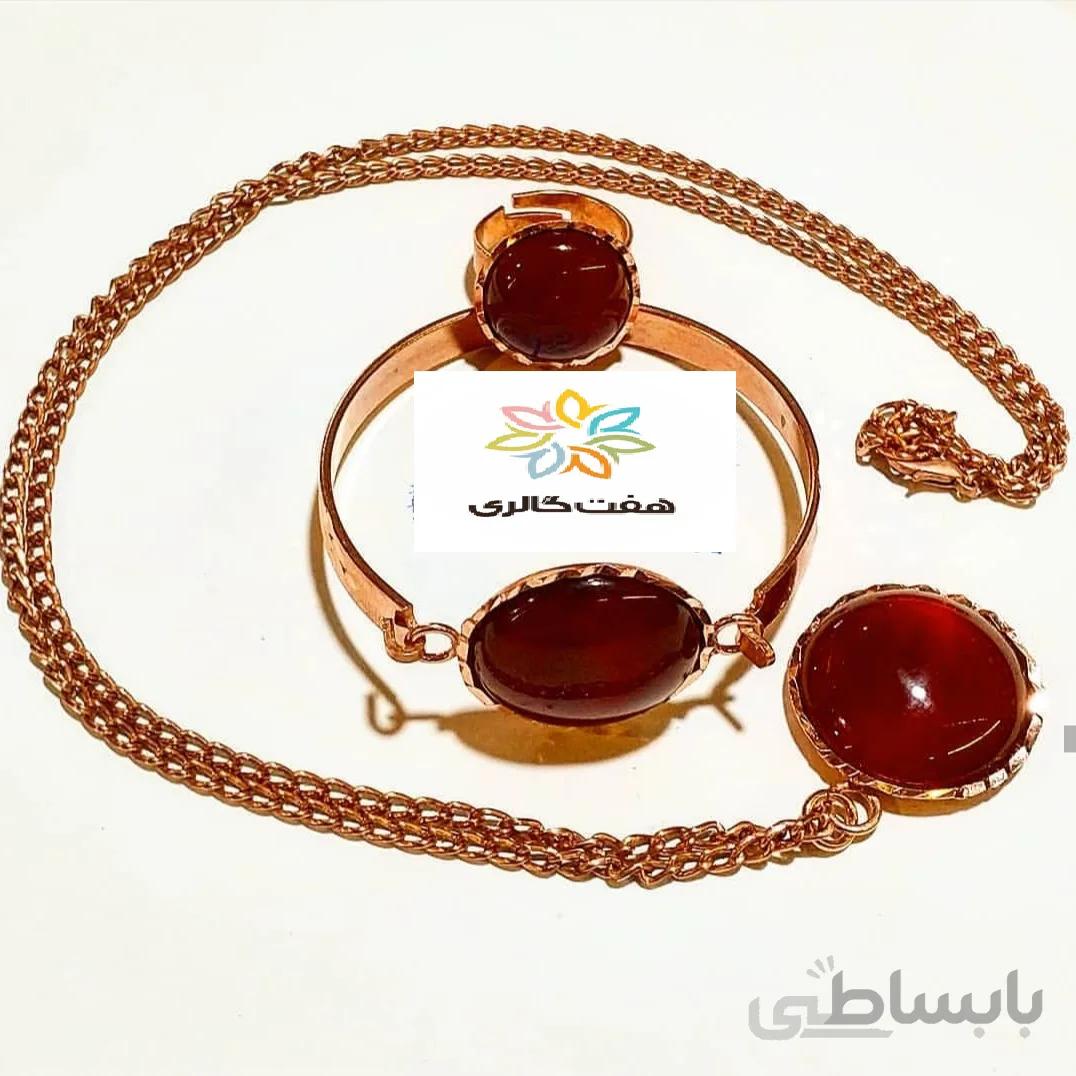 نیم ست مس و عقیق سرخ کد ۱۰۸۸۹