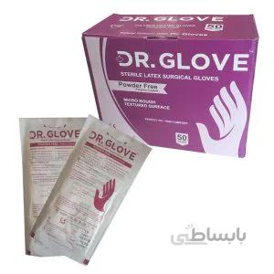دستکش استریل جراحی لاتکس بدون پودر ۵۰ جفتی Dr Glove
