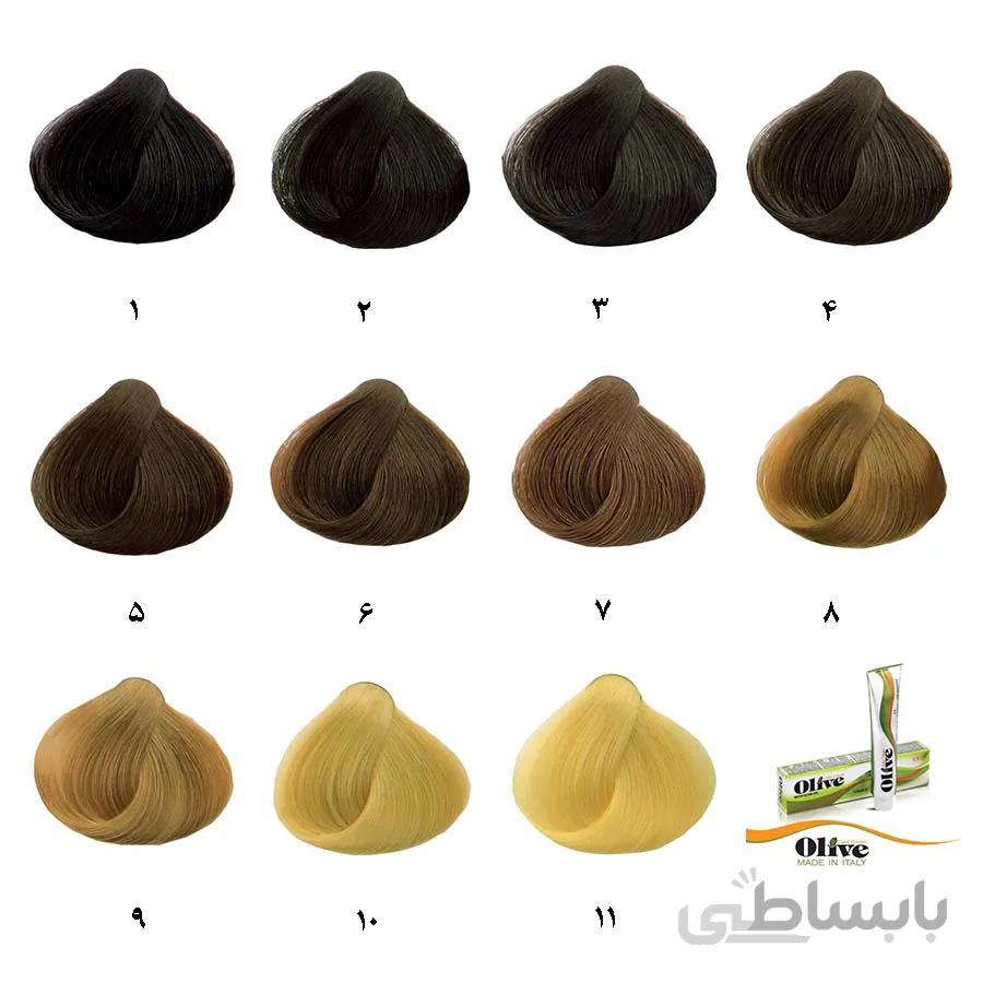 رنگ موی الیو گروه طبیعی