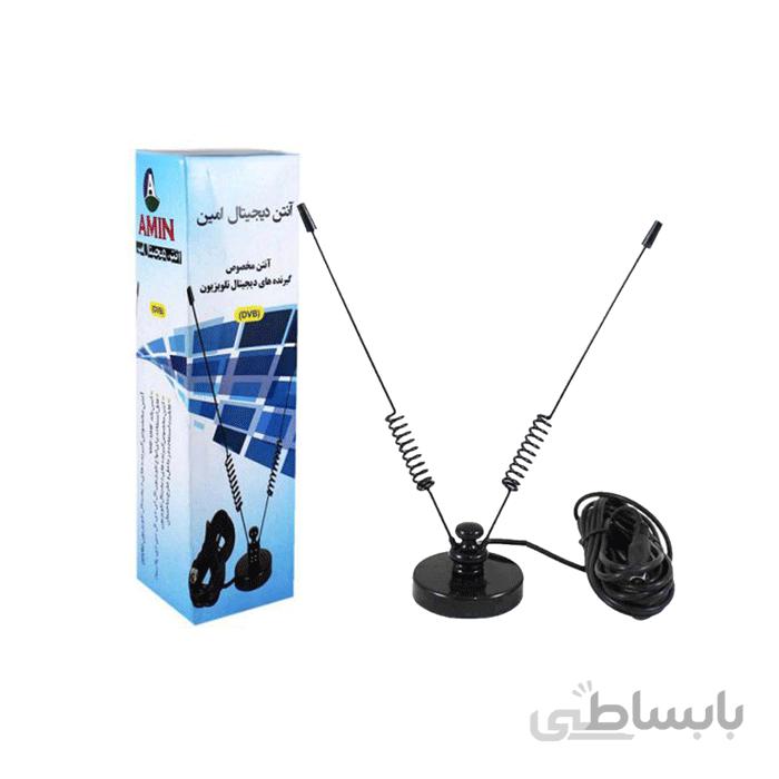 آنتن گیرنده دیجیتال رومیزی دو فنر بزرگ امین