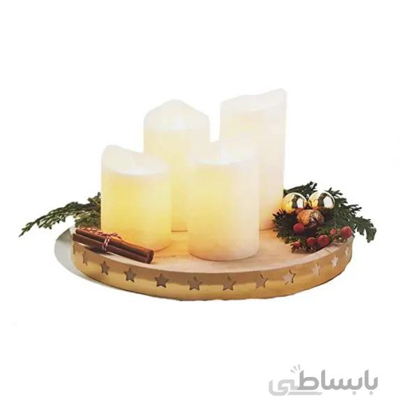 شمع موم دار Led شارژی چیبو آلمان 4 تایی دارای سنسور