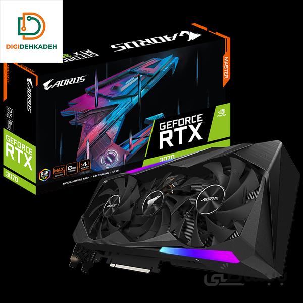 کارت گرافیک گیگابایت AORUS GeForce RTX 3070 MASTER 8G OC