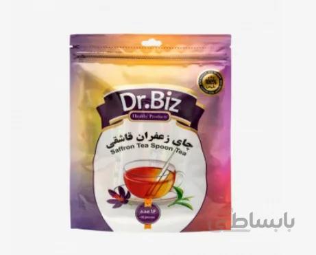 دمنوش چای سیاه زعفرانی قاشقی 16عددی Dr.Biz